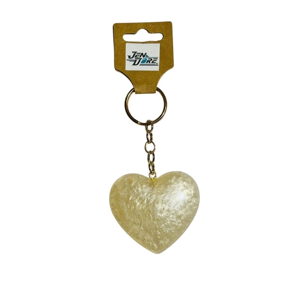 JenDore Handmade Heart Keychain Keyring Backpack Purse Bag Charm Accessory